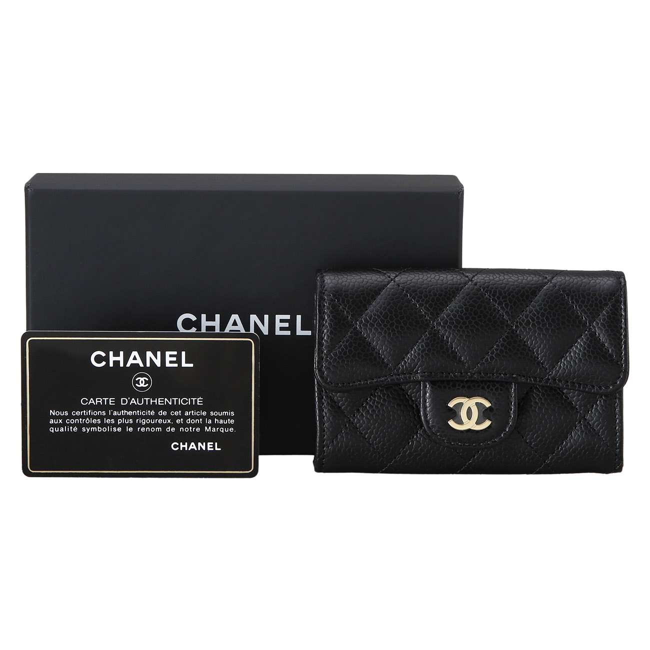 CHANEL(USED)샤넬 캐비어 클래식 반지갑
