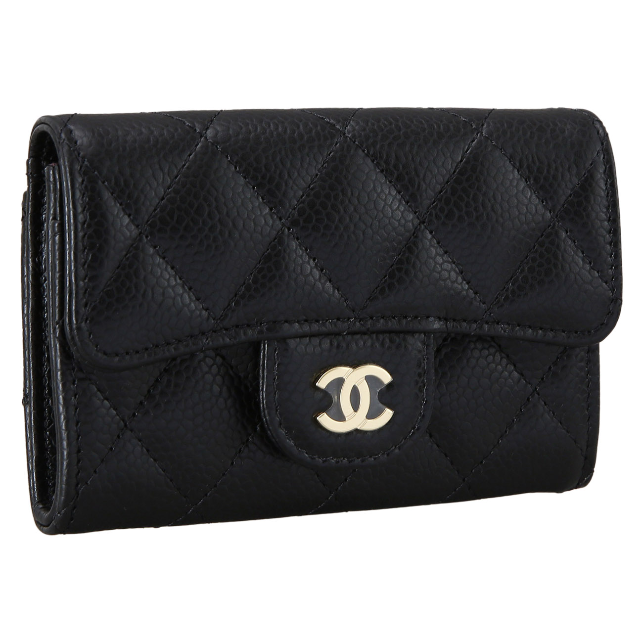 CHANEL(USED)샤넬 캐비어 클래식 반지갑
