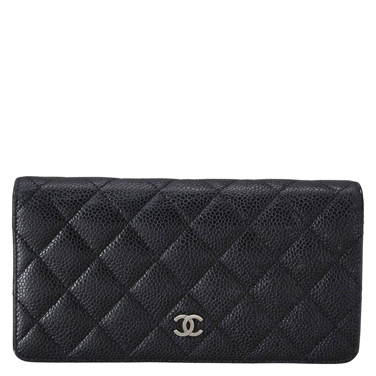 CHANEL(USED)샤넬 캐비어 플랩 장지갑