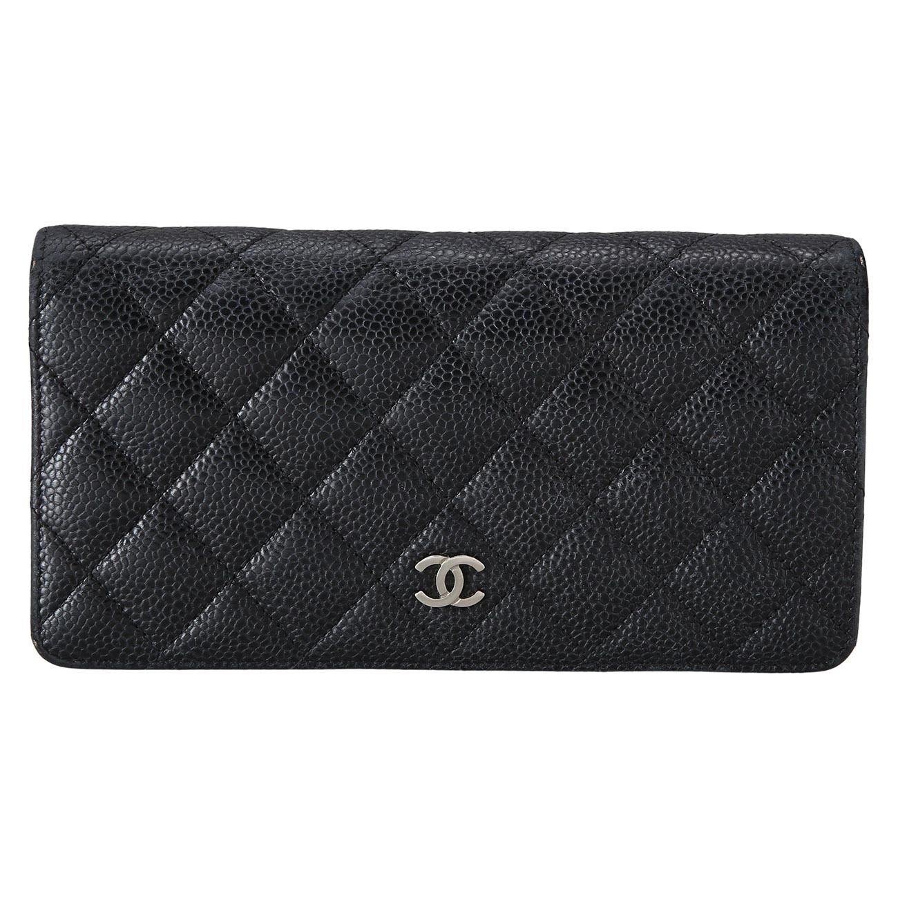 CHANEL(USED)샤넬 캐비어 플랩 장지갑