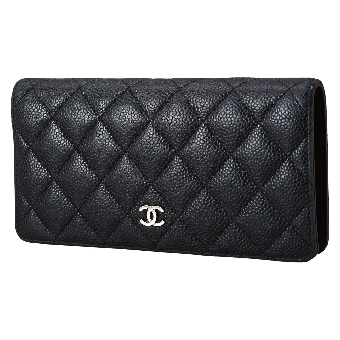 CHANEL(USED)샤넬 캐비어 플랩 장지갑