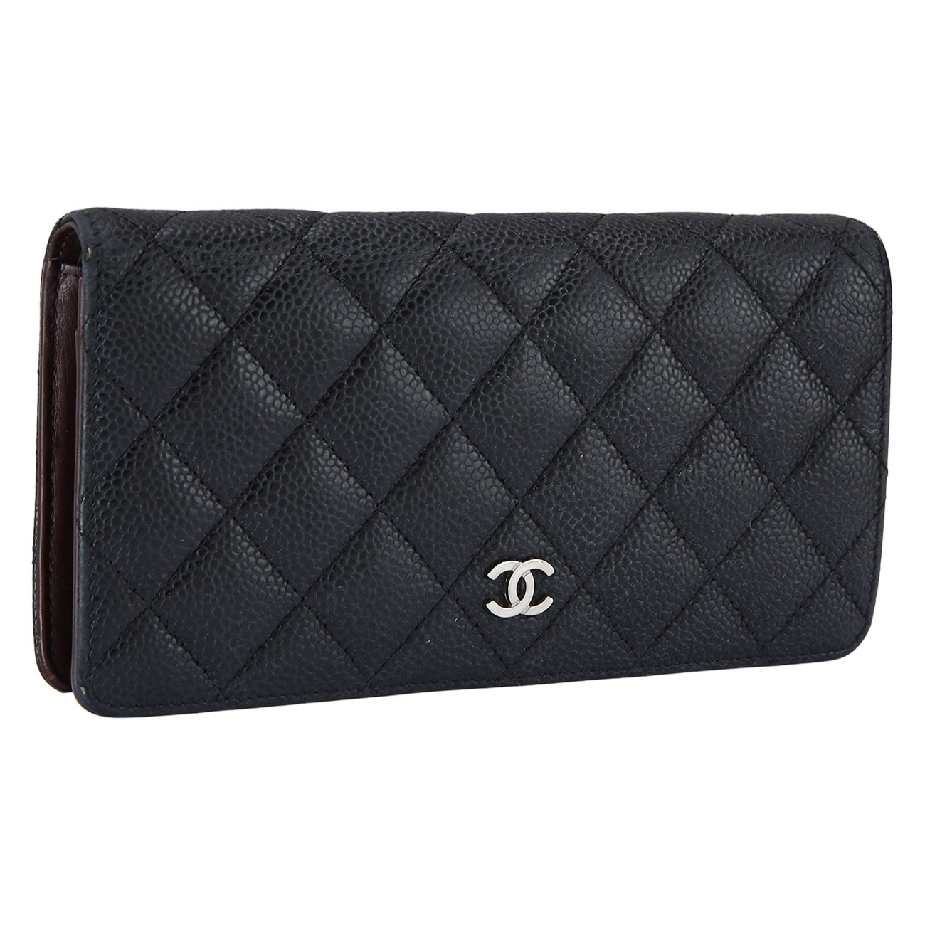 CHANEL(USED)샤넬 캐비어 플랩 장지갑