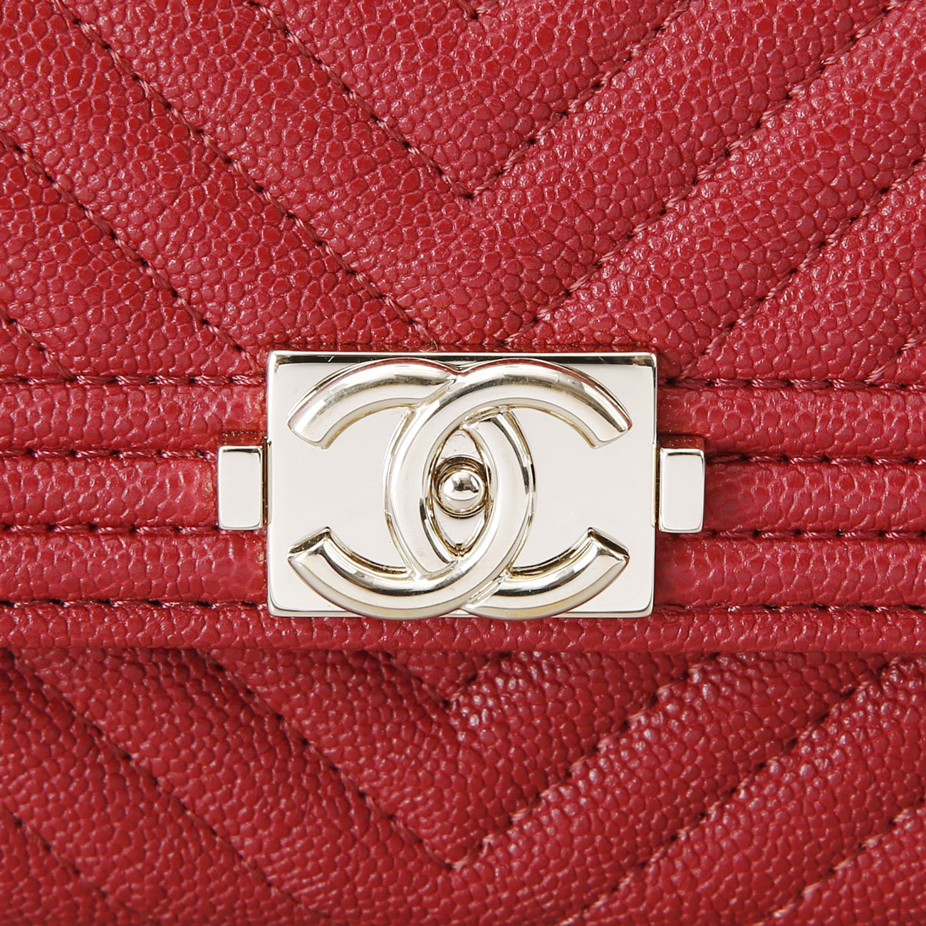 CHANEL(USED)샤넬 보이샤넬 캐비어 카드지갑