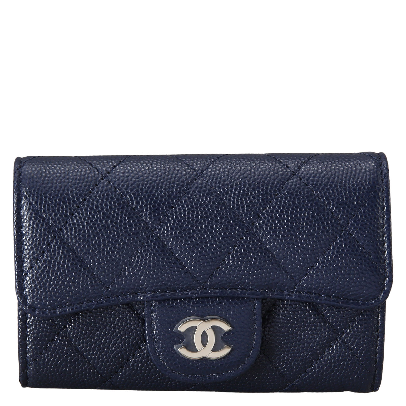 CHANEL(USED)샤넬 캐비어 클래식 플랩 카드지갑