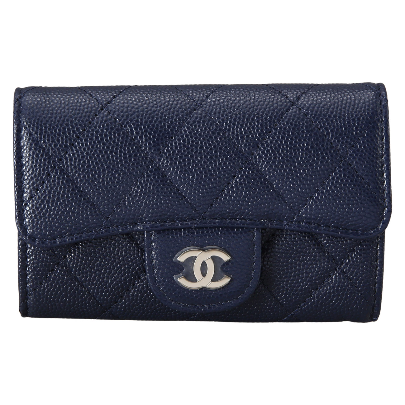 CHANEL(USED)샤넬 캐비어 클래식 플랩 카드지갑