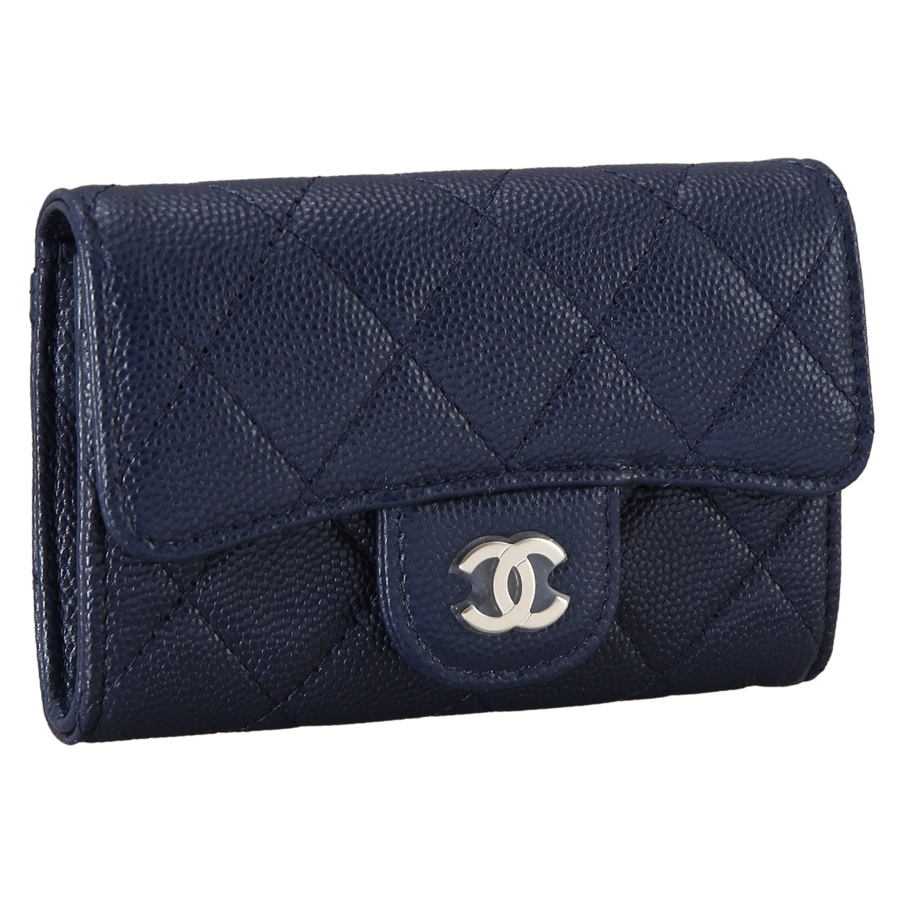 CHANEL(USED)샤넬 캐비어 클래식 플랩 카드지갑