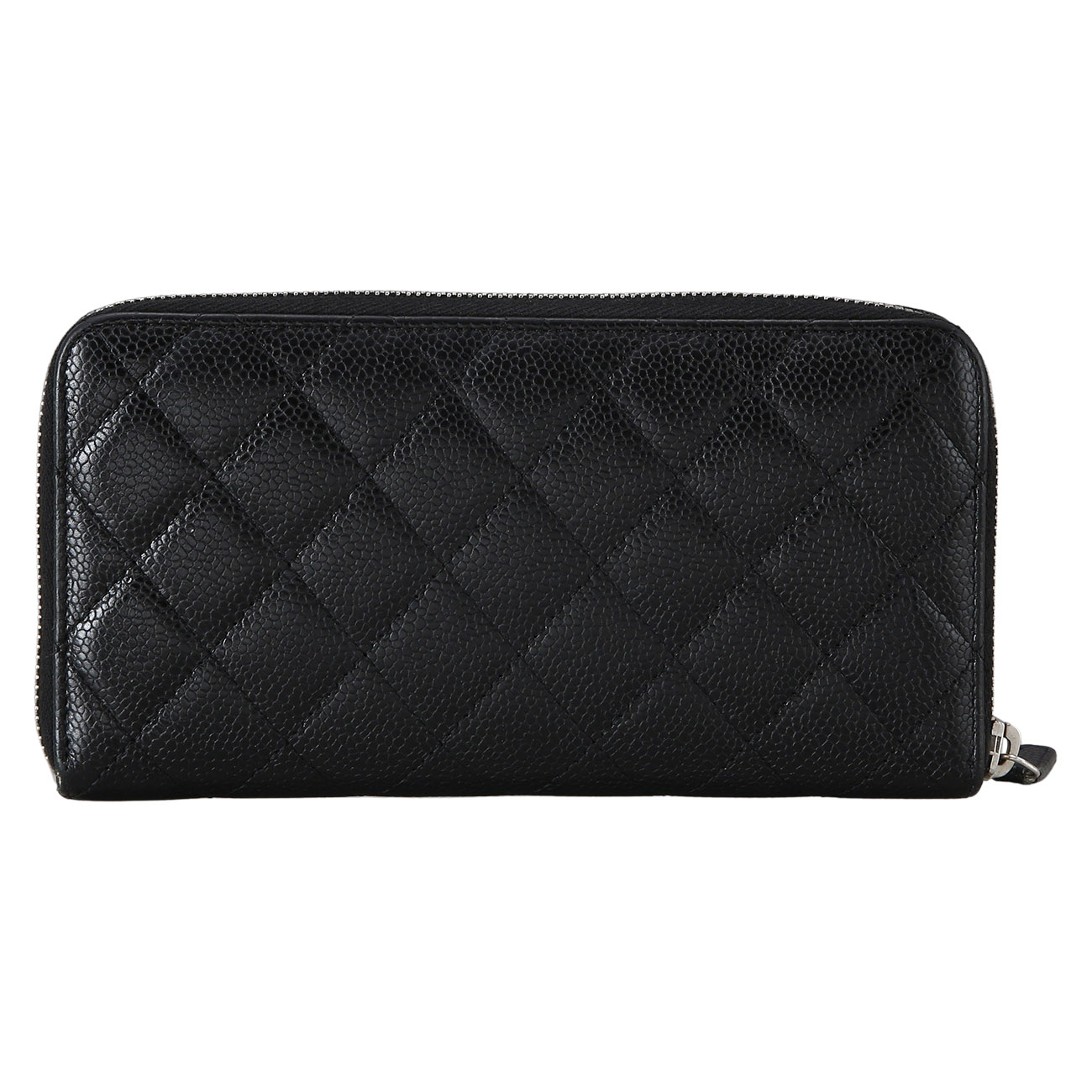 CHANEL(USED)샤넬 캐비어 지퍼 장지갑