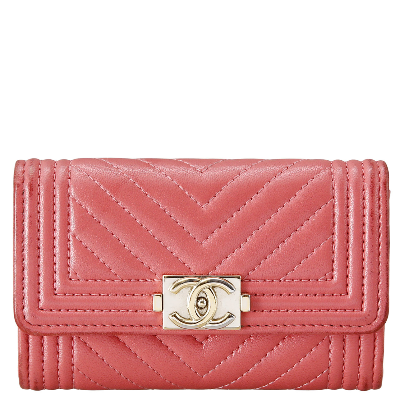 CHANEL(USED)샤넬 보이샤넬 플랩 카드지갑