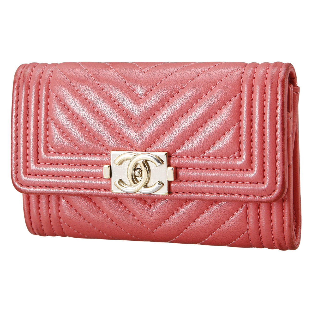 CHANEL(USED)샤넬 보이샤넬 플랩 카드지갑