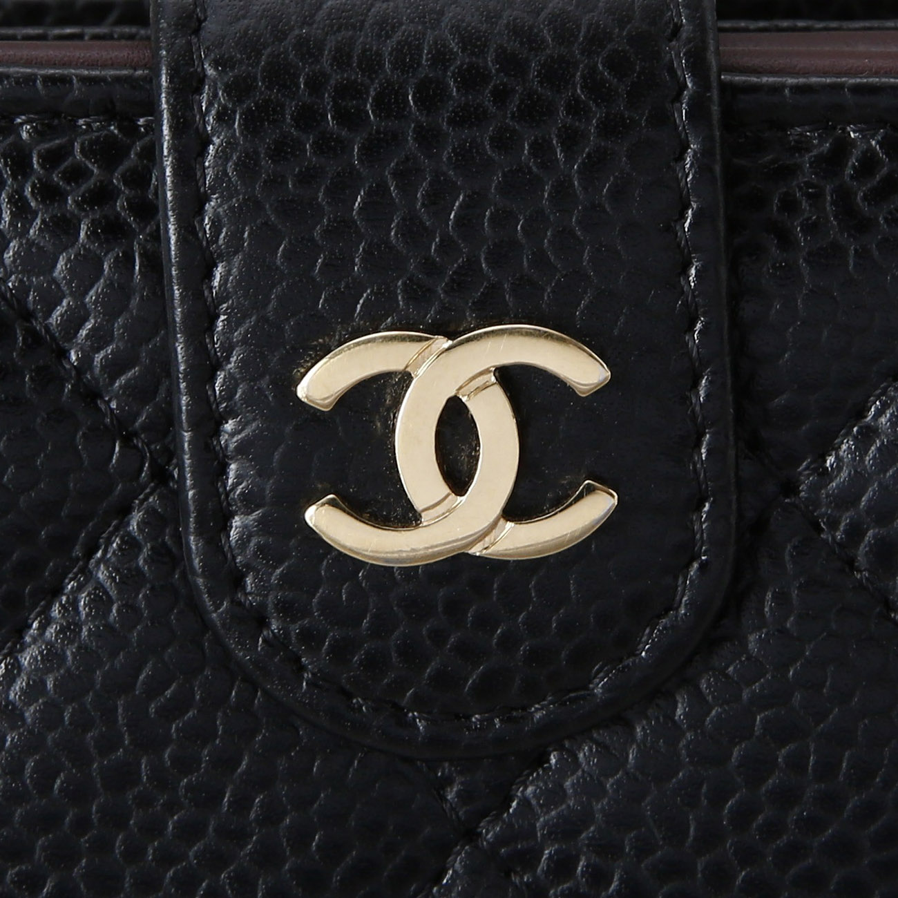 CHANEL(USED)샤넬 캐비어 플랩 중지갑