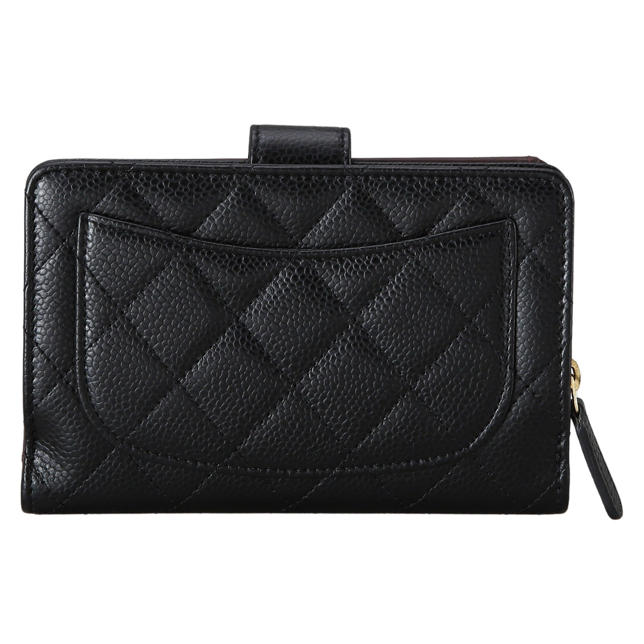 CHANEL(USED)샤넬 캐비어 플랩 중지갑