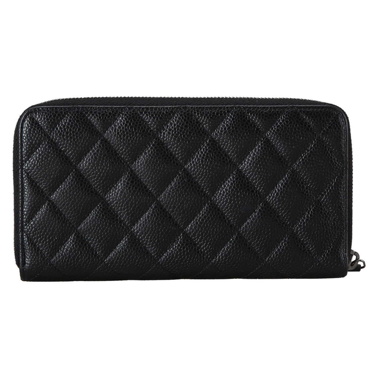 CHANEL(USED)샤넬 캐비어 지퍼 장지갑