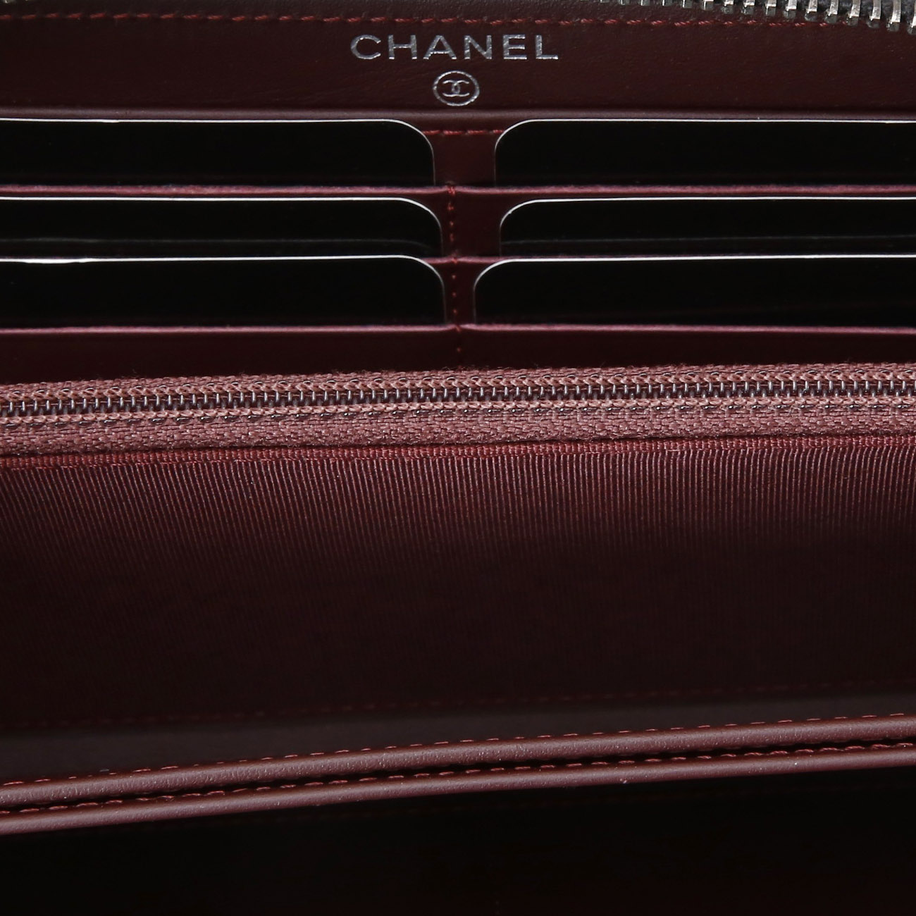 CHANEL(USED)샤넬 캐비어 지퍼 장지갑