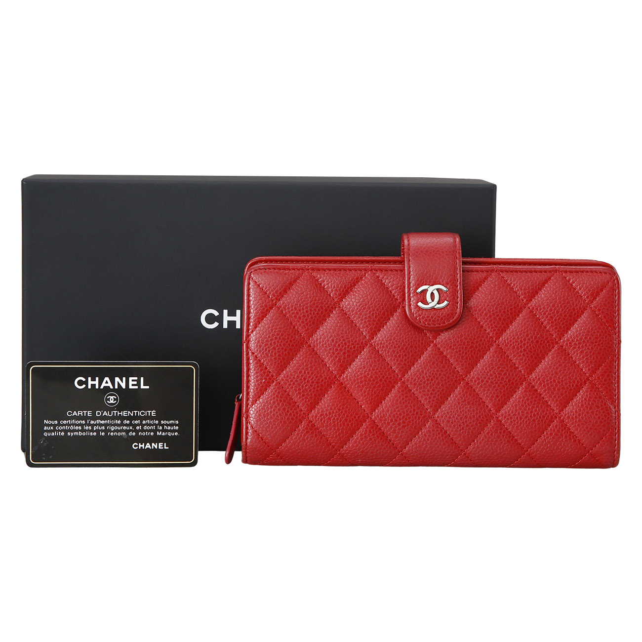 CHANEL(USED)샤넬 캐비어 장지갑