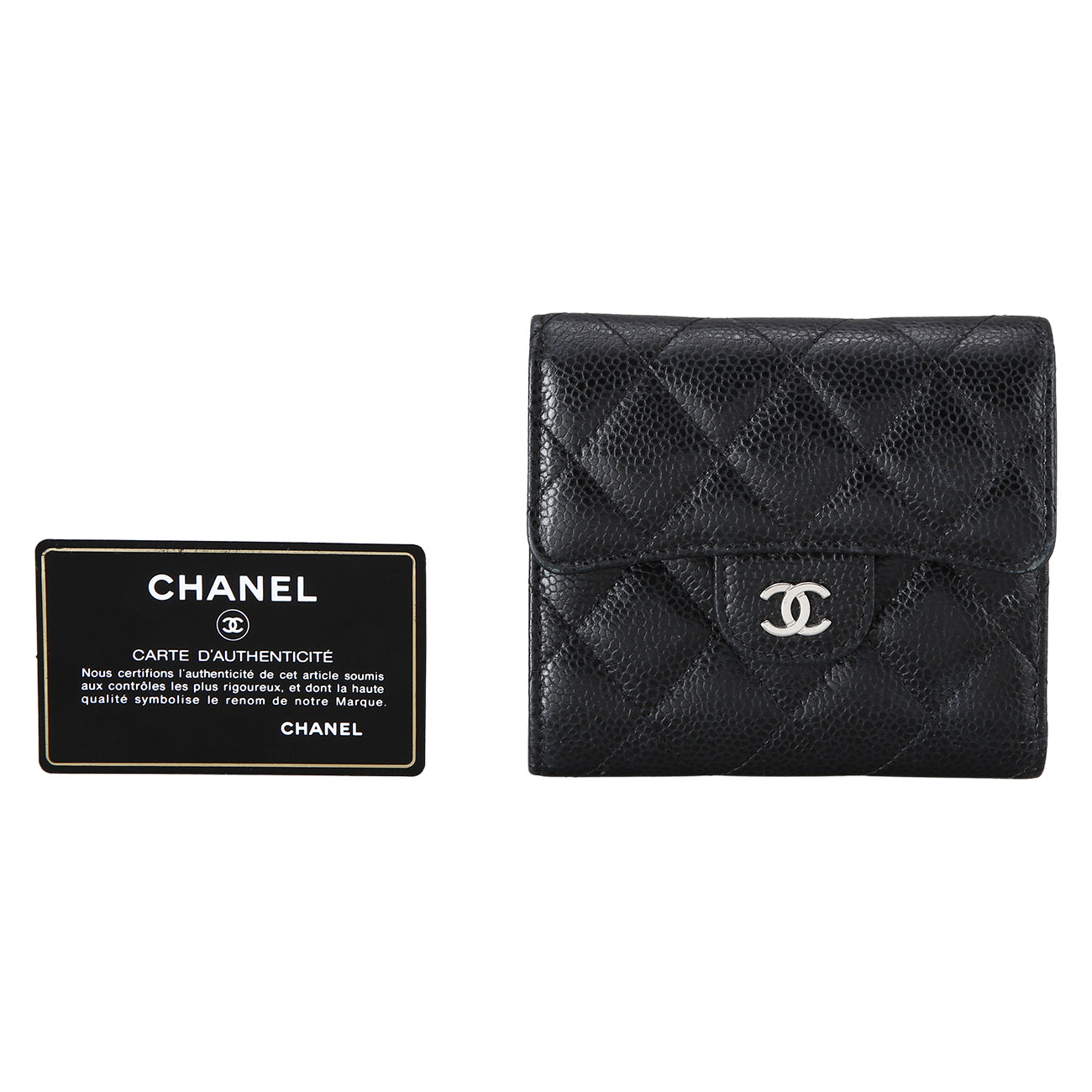 CHANEL(USED)샤넬 캐비어 클래식 반지갑