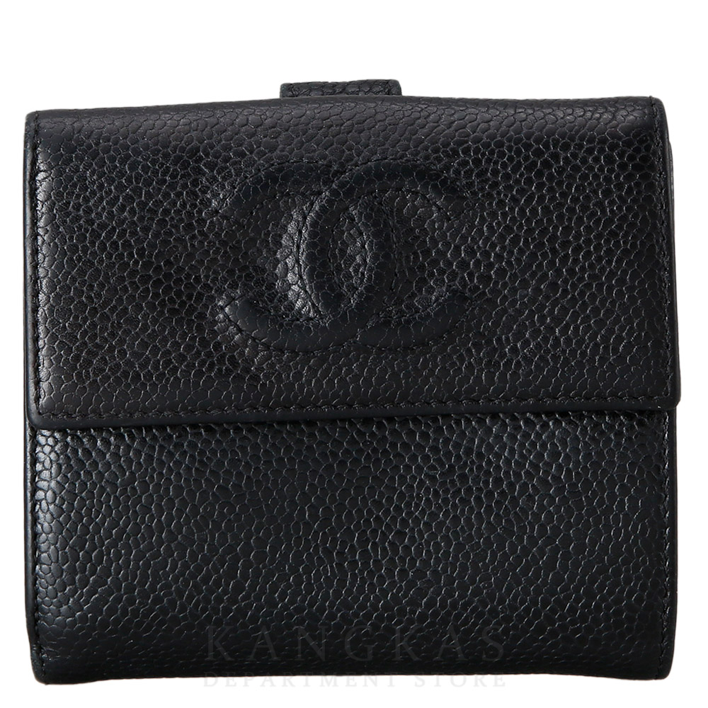 CHANEL(USED)샤넬 시즌 캐비어 중지갑