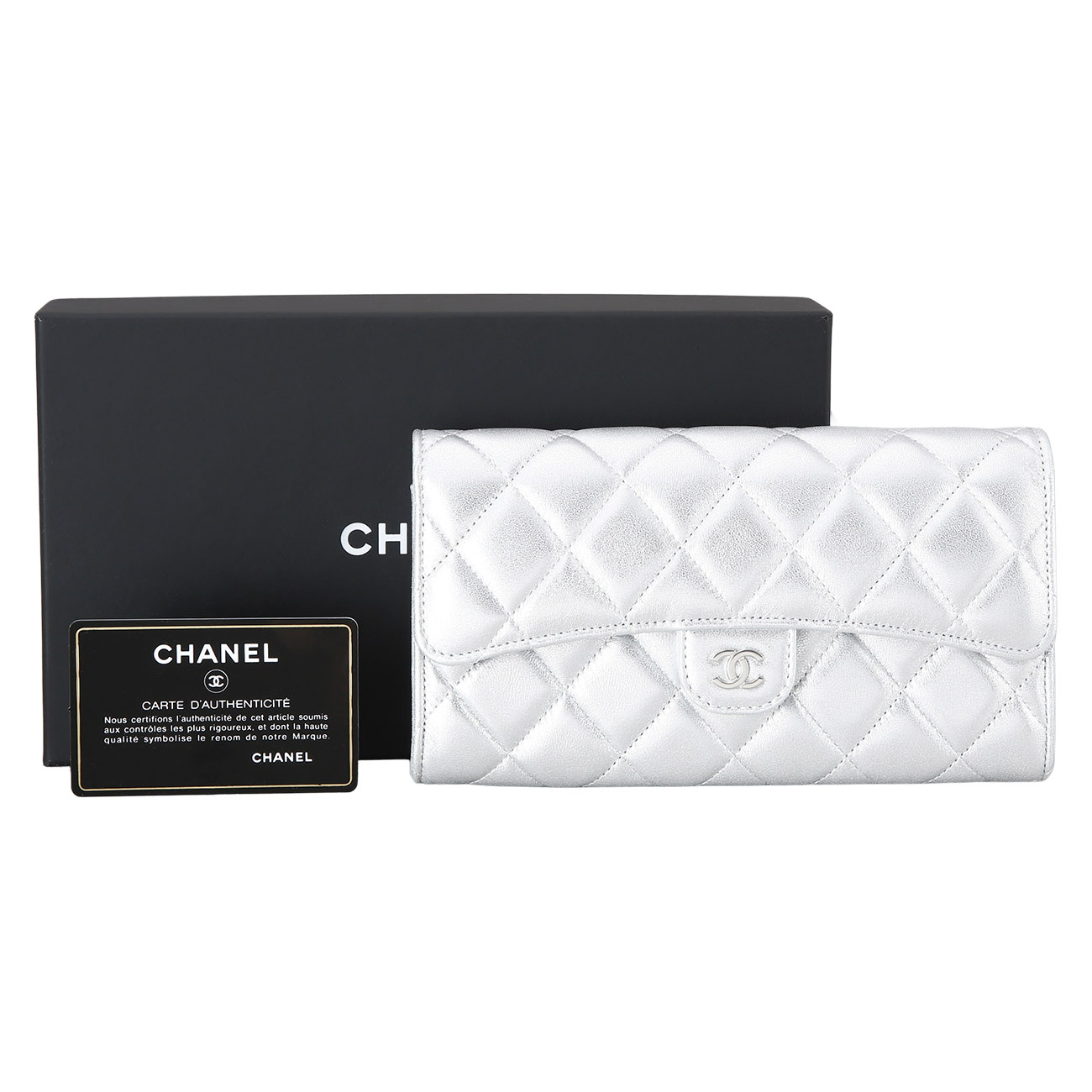 CHANEL(NEW)샤넬 실버 클래식 장지갑 (새상품) NEW PRODUCT