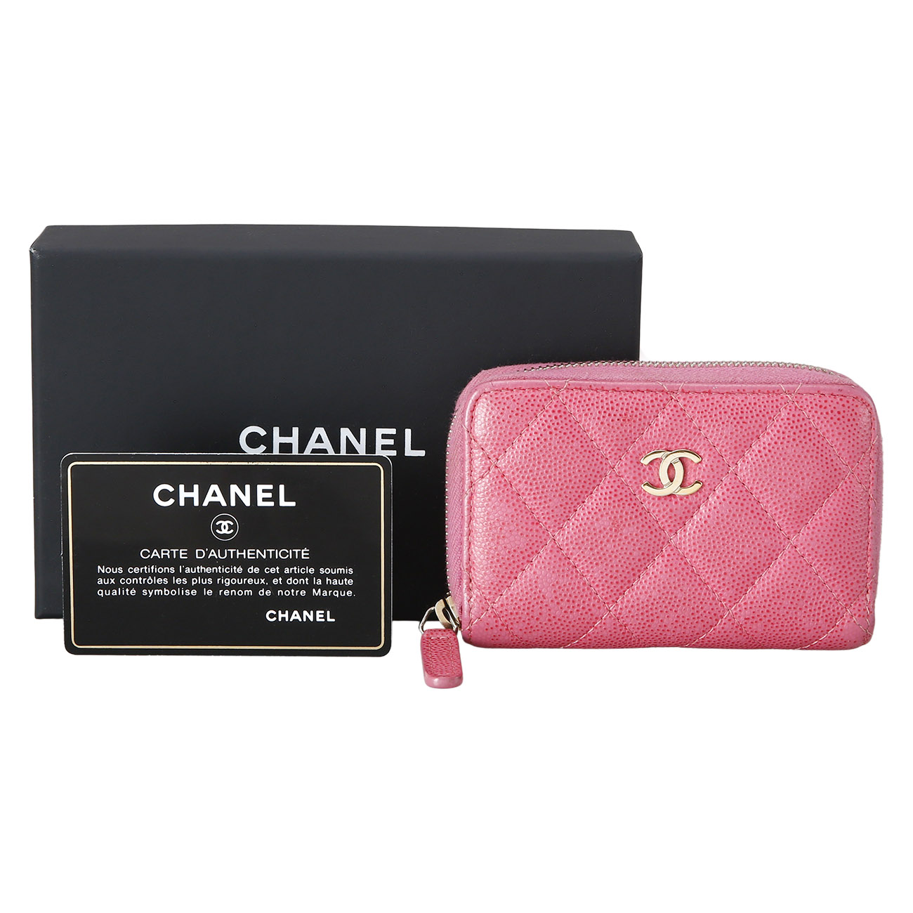 CHANEL(USED)샤넬 지퍼 카드지갑