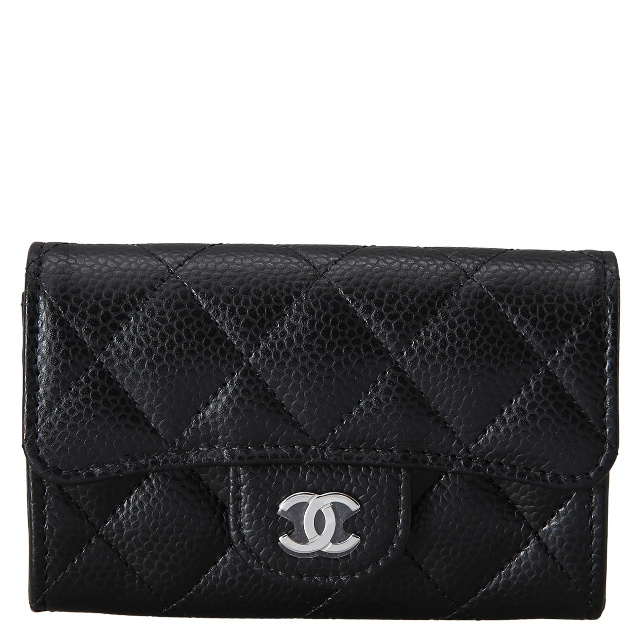 CHANEL(USED)샤넬 캐비어 클래식 플랩 카드지갑