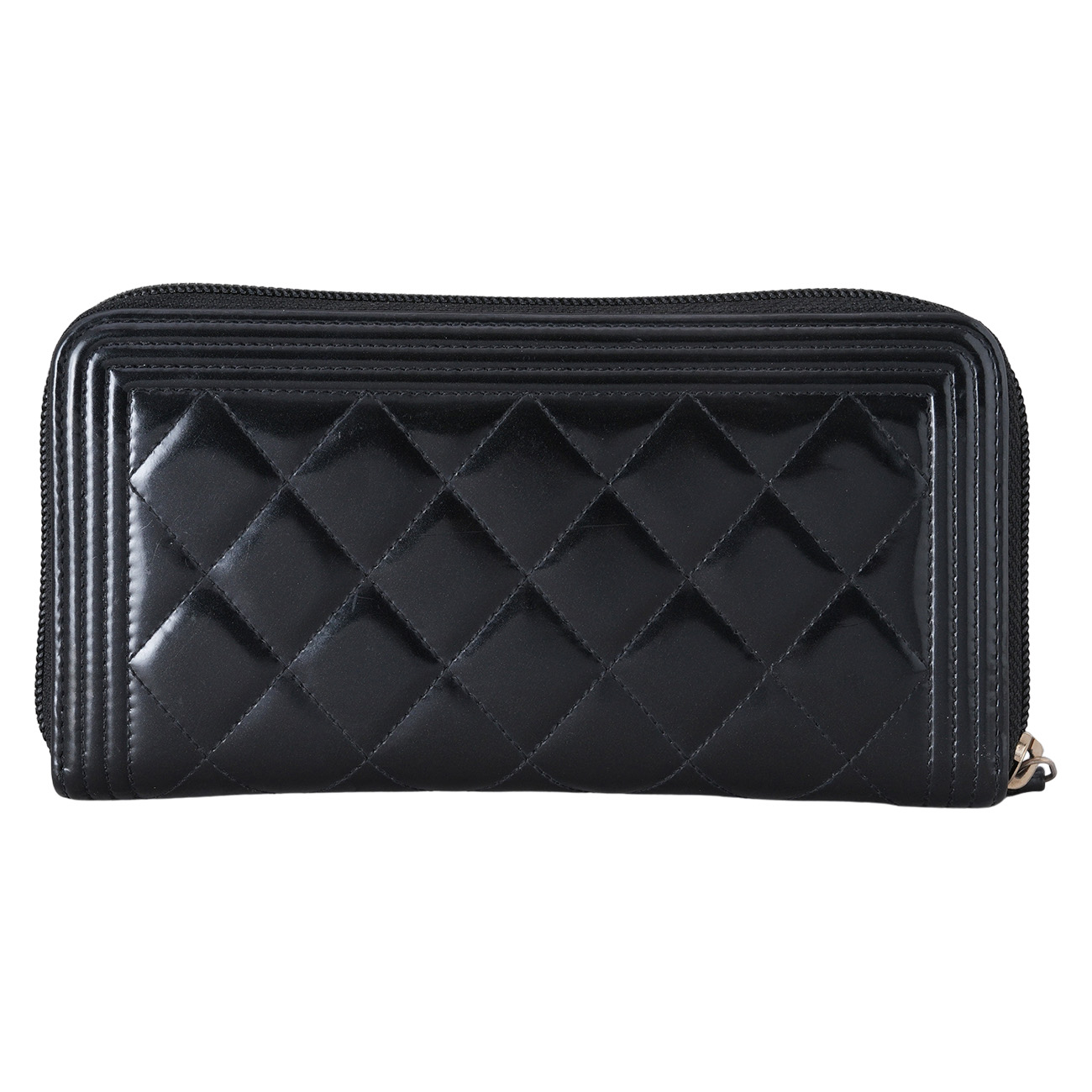 CHANEL(USED)샤넬 페이던트 보이 지퍼 장지갑
