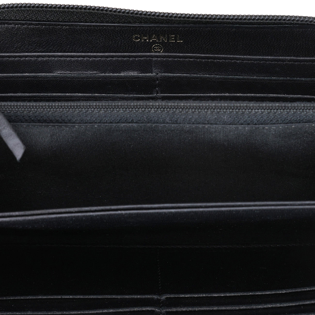 CHANEL(USED)샤넬 페이던트 보이 지퍼 장지갑