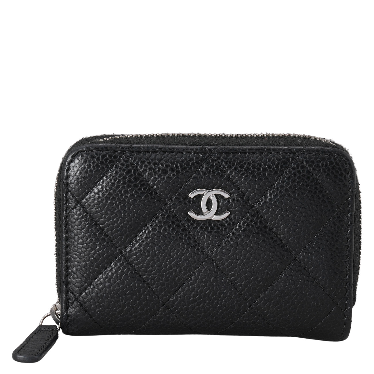 CHANEL(USED)샤넬 캐비어 클래식 지퍼 카드지갑