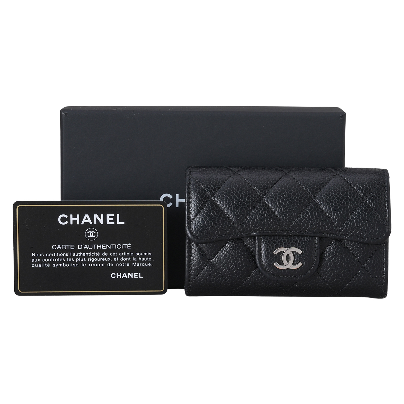 CHANEL(USED)샤넬 캐비어 클래식 카드지갑