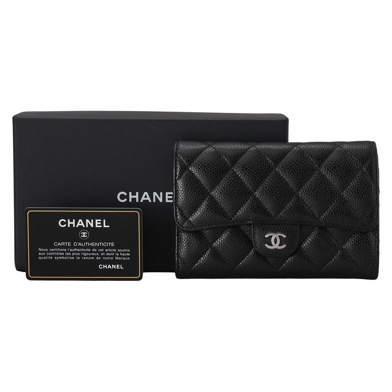 CHANEL(USED)샤넬 캐비어 중지갑