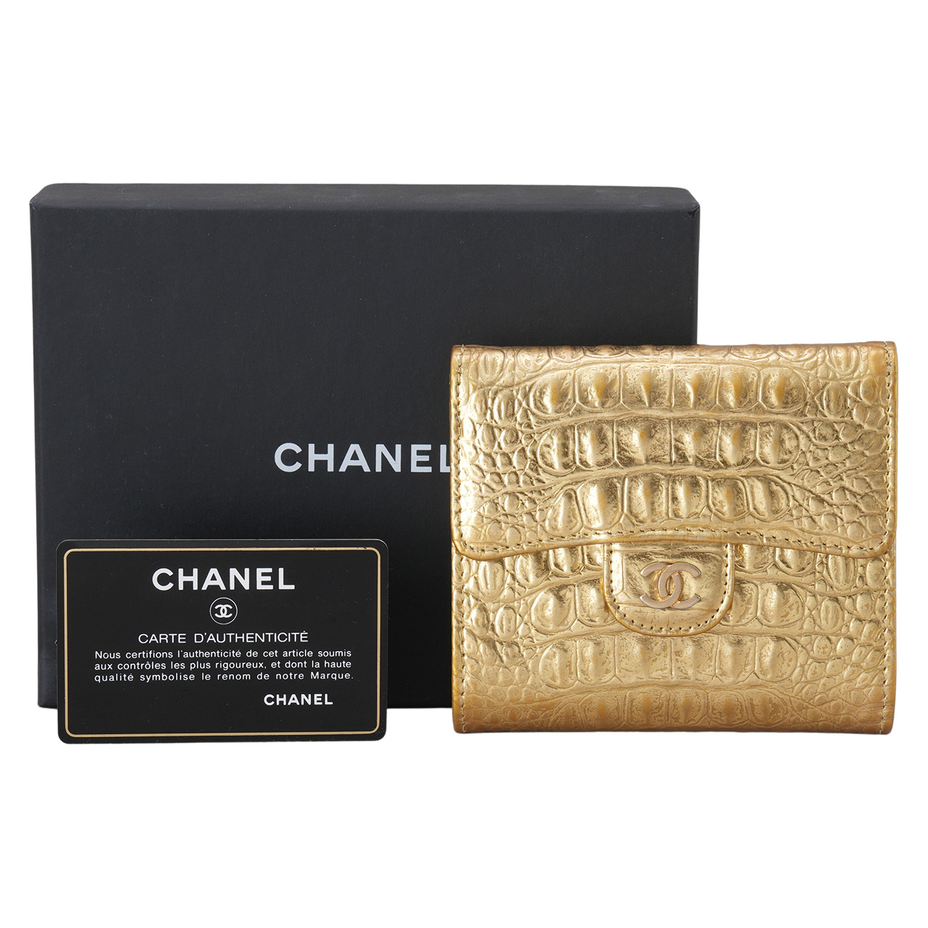 CHANEL(USED)샤넬 A82288 클래식 크로커패턴 반지갑