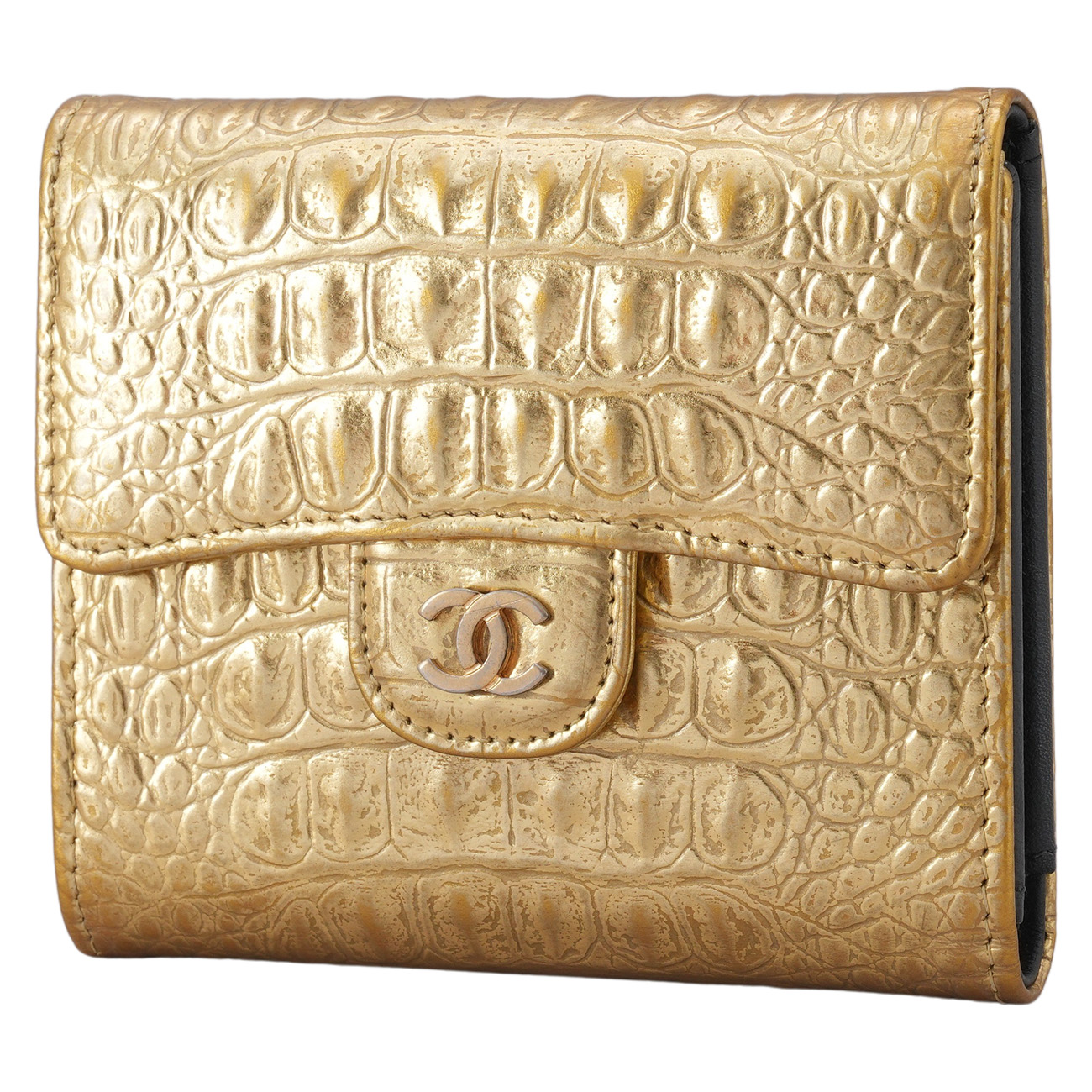 CHANEL(USED)샤넬 A82288 클래식 크로커패턴 반지갑