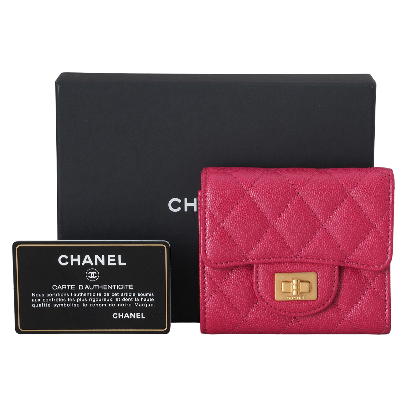 CHANEL(USED)샤넬 캐비어 2.55 반지갑
