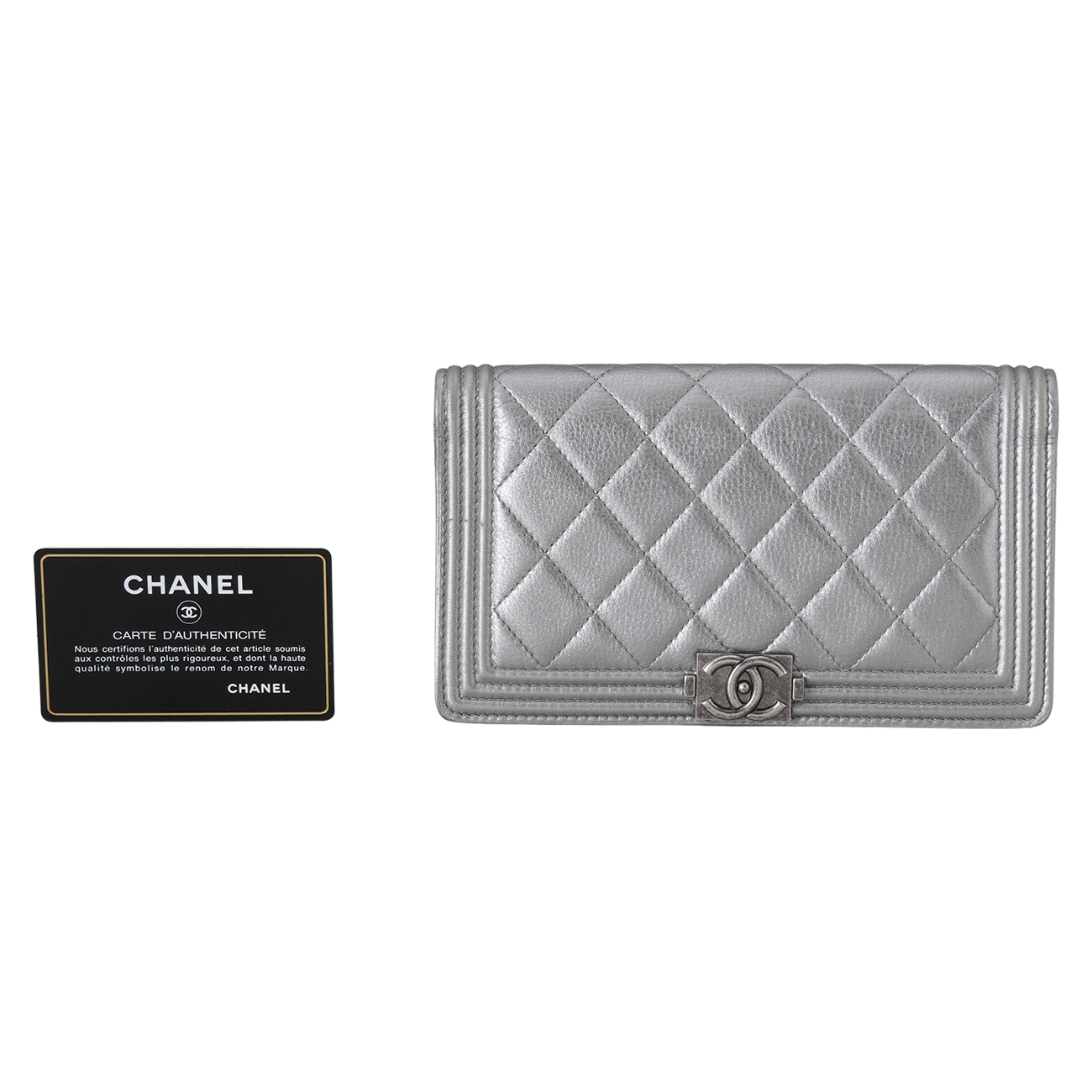 CHANEL(USED)샤넬 보이샤넬 플랩 장지갑