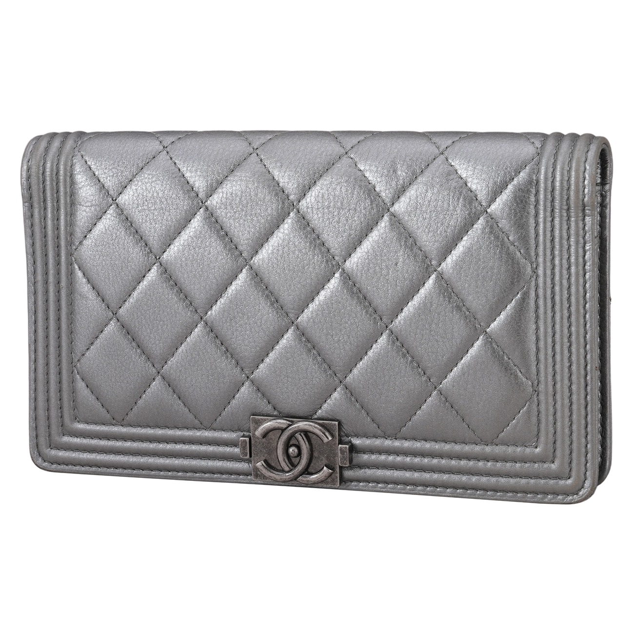 CHANEL(USED)샤넬 보이샤넬 플랩 장지갑