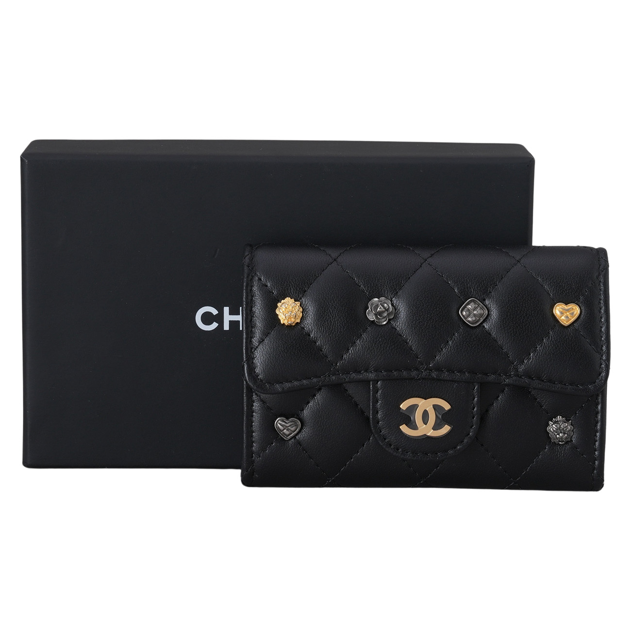CHANEL(NEW)샤넬 AP0214 램스킨 시즌 클래식 카드지갑