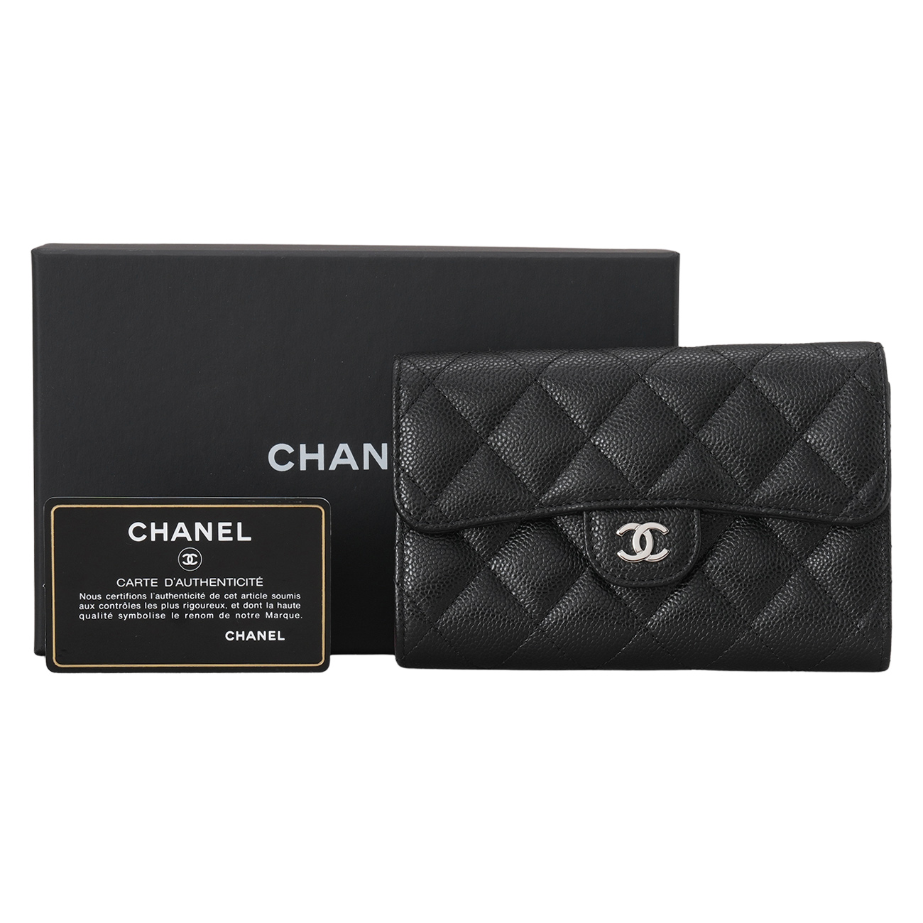 CHANEL(USED)샤넬 캐비어 클래식 중지갑