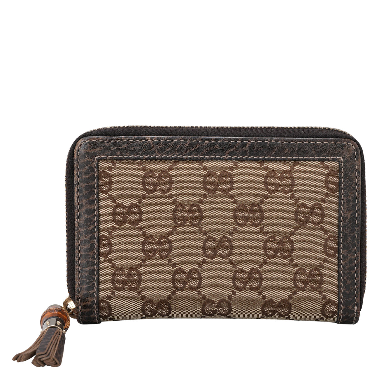 GUCCI(USED)구찌 224256 뱀부 패브릭 중지갑