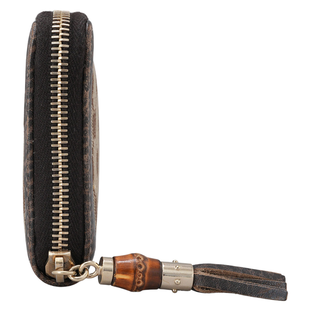 GUCCI(USED)구찌 224256 뱀부 패브릭 중지갑