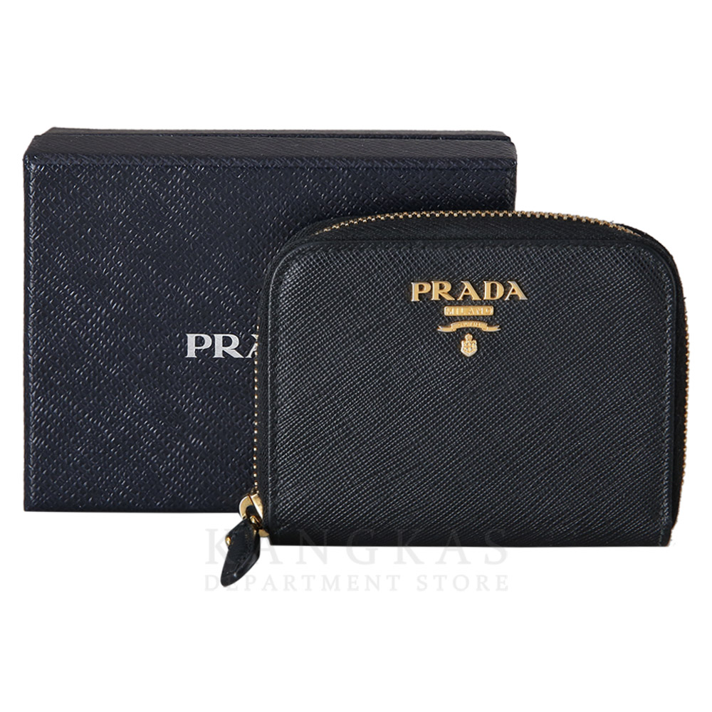 PRADA(USED)프라다 1MM268 사피아노 지퍼 카드지갑