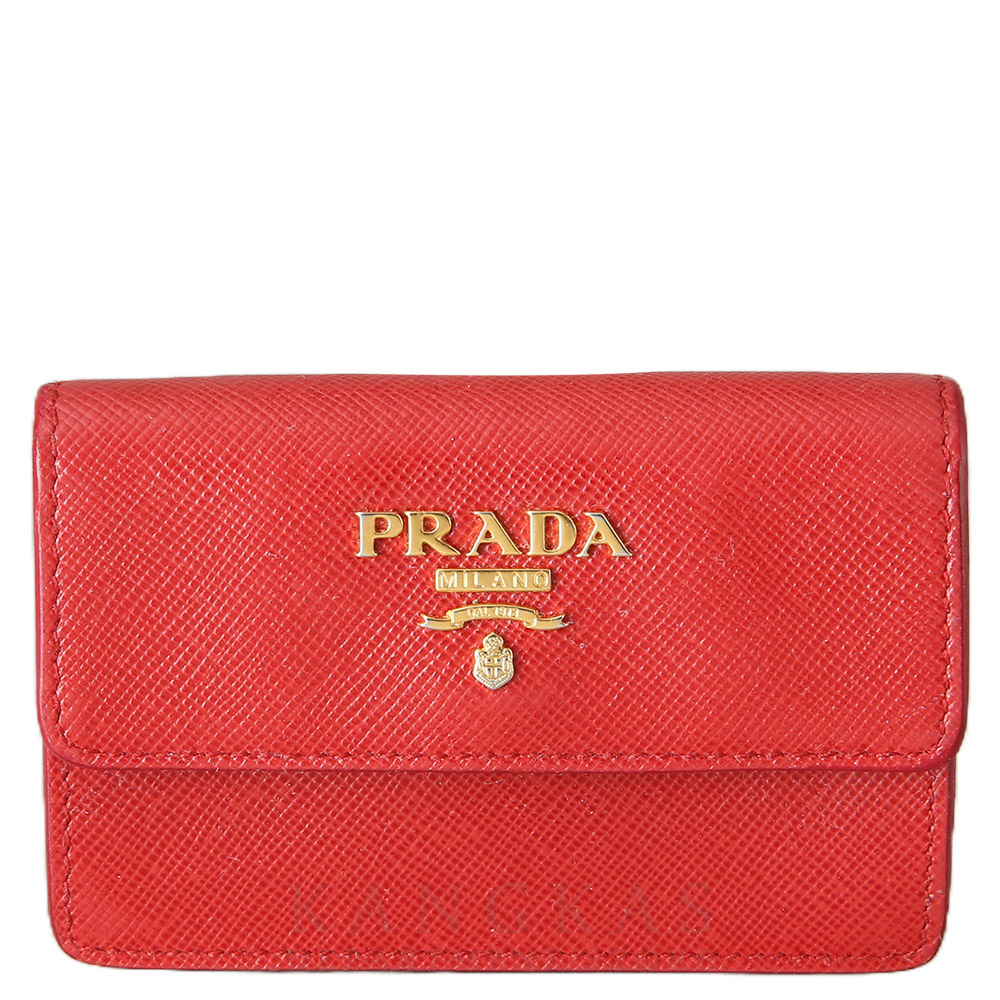 PRADA(USED)프라다 1M0881 사피아노 카드지갑