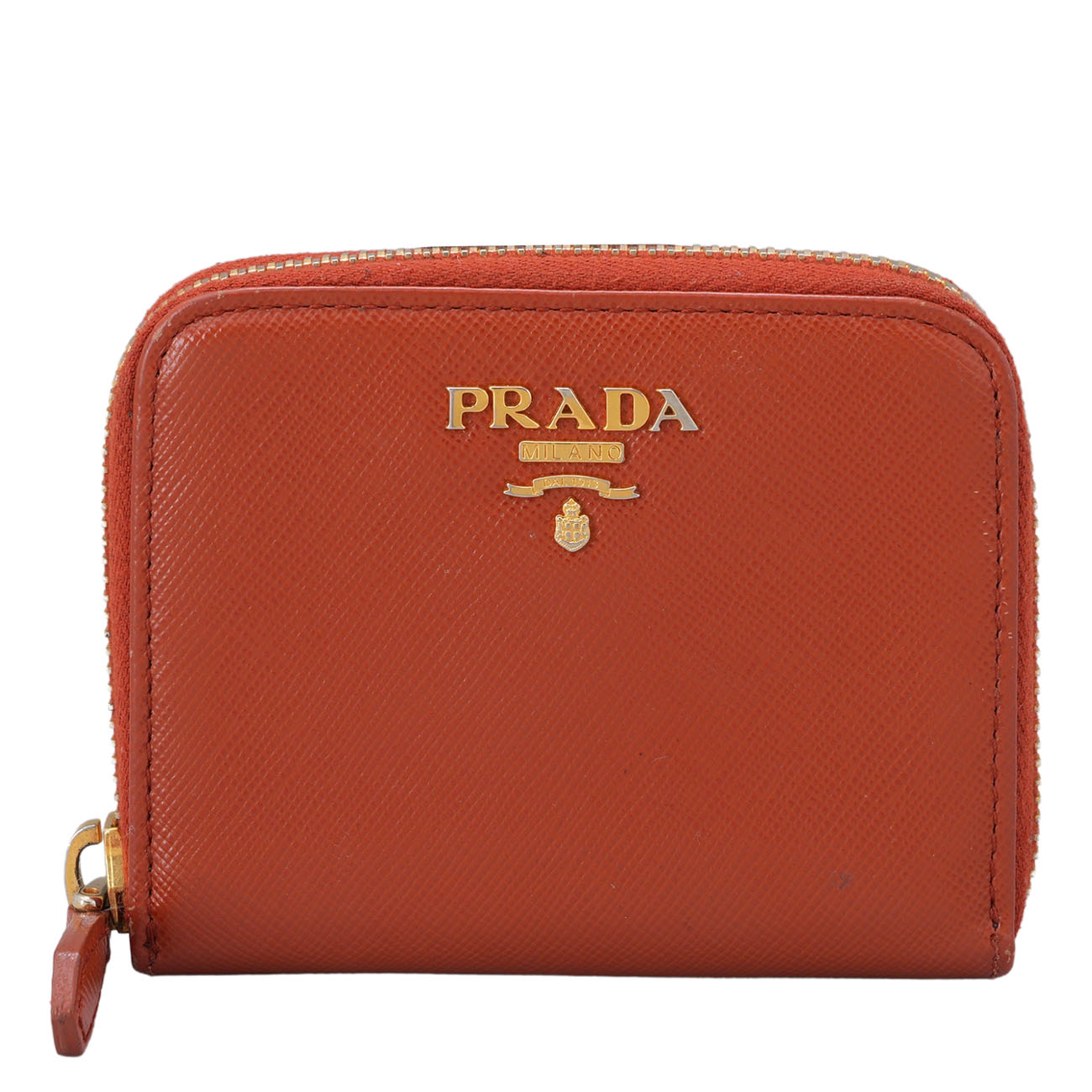 PRADA(USED)프라다 1M0268 사피아노 지퍼 카드지갑