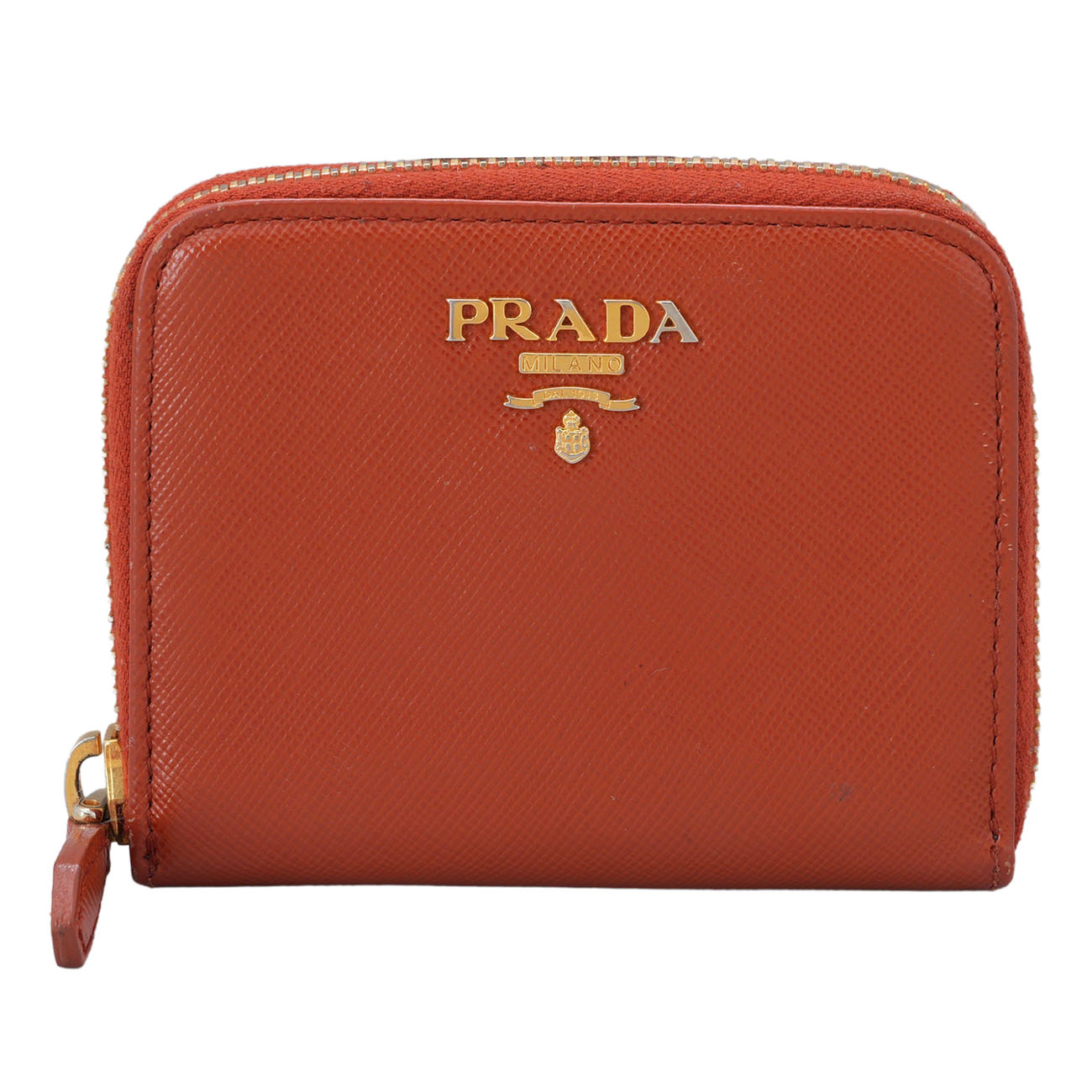 PRADA(USED)프라다 1M0268 사피아노 지퍼 카드지갑