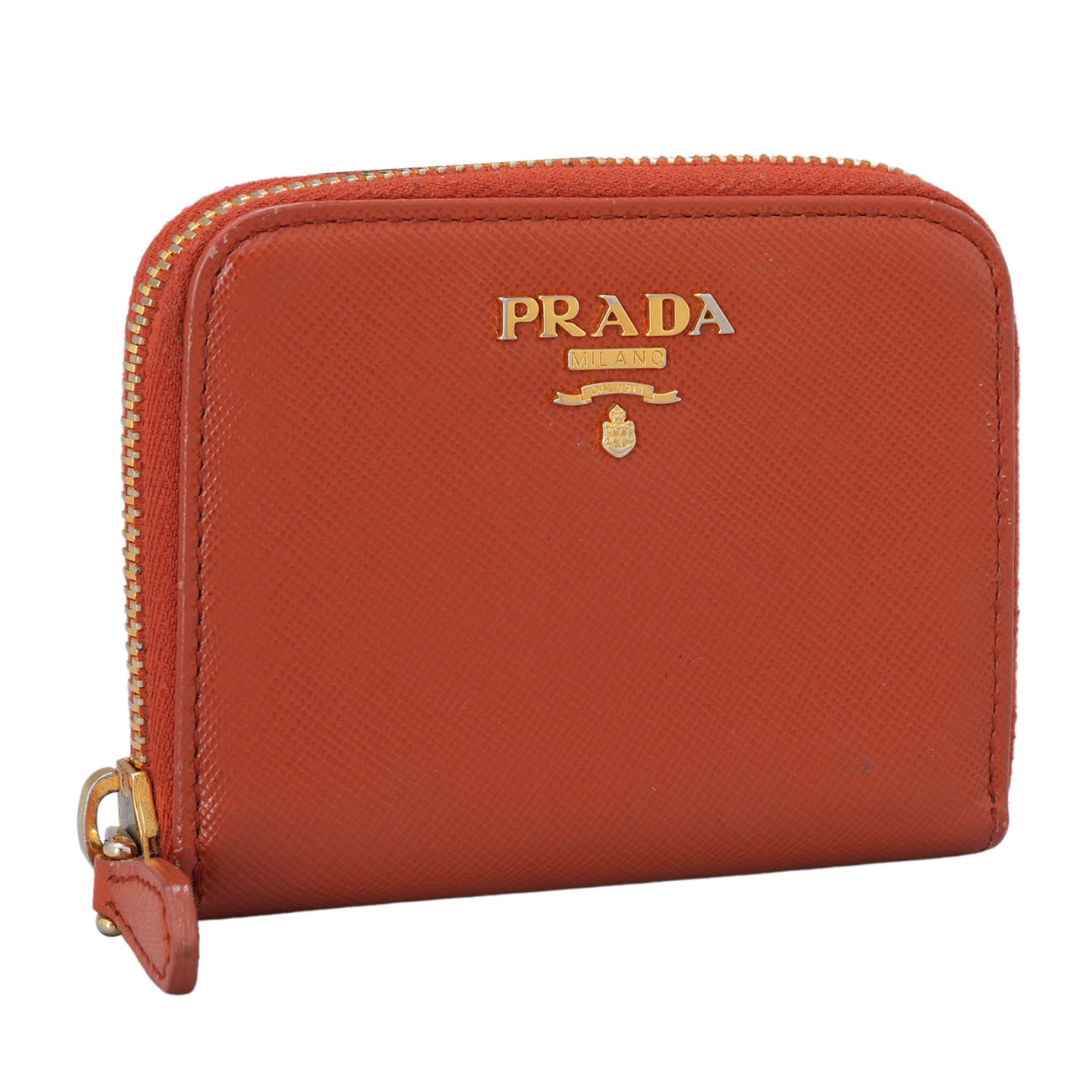 PRADA(USED)프라다 1M0268 사피아노 지퍼 카드지갑