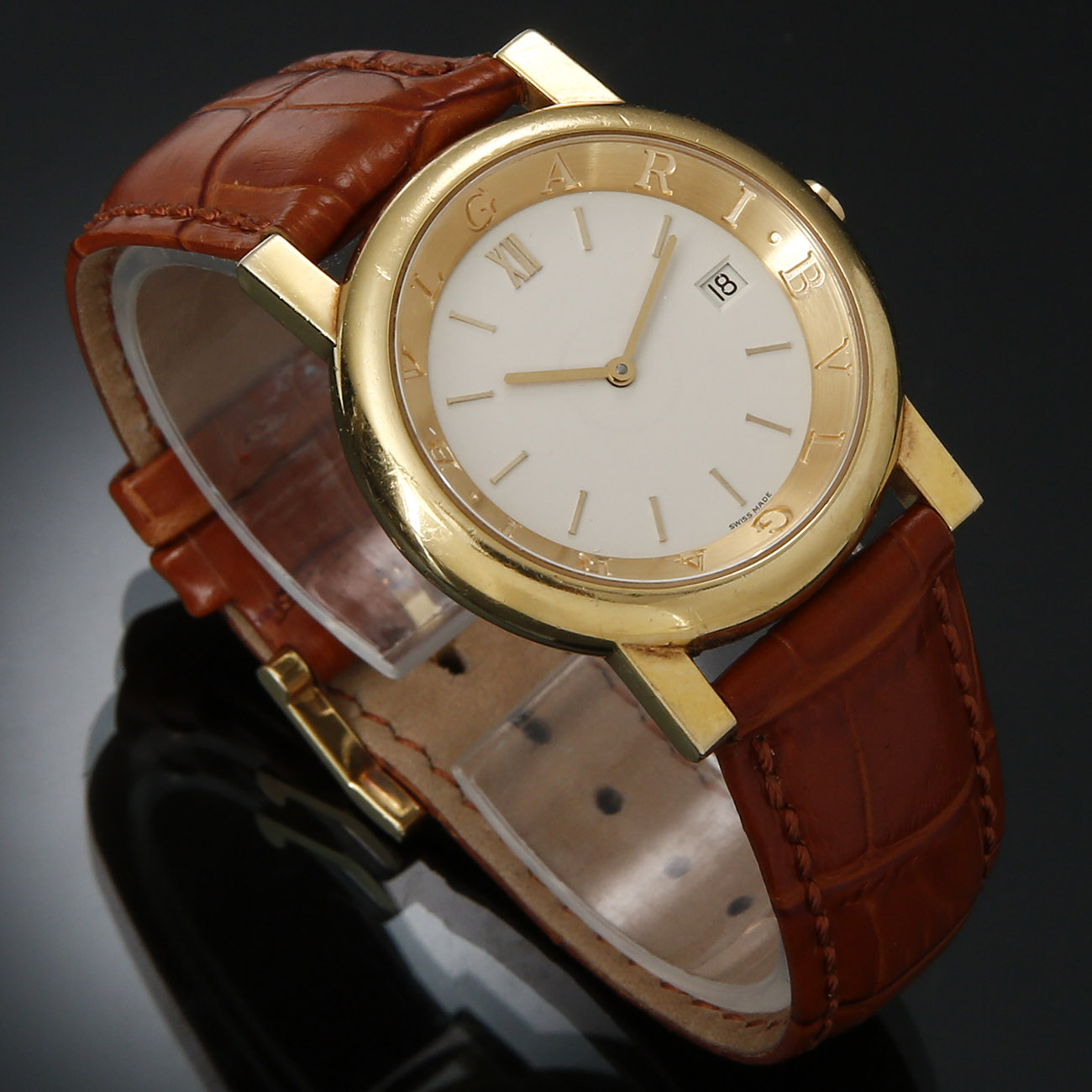 BVLGARI(USED)불가리 AT35GL Anfiteatro 쿼츠