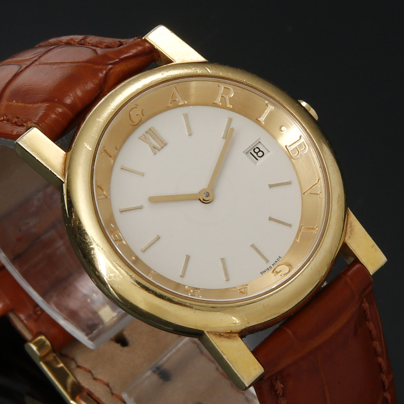 BVLGARI(USED)불가리 AT35GL Anfiteatro 쿼츠