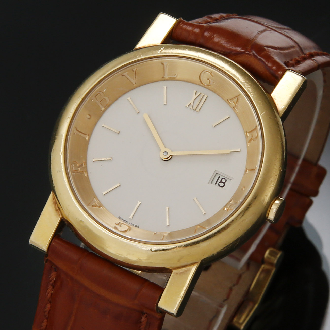 BVLGARI(USED)불가리 AT35GL Anfiteatro 쿼츠