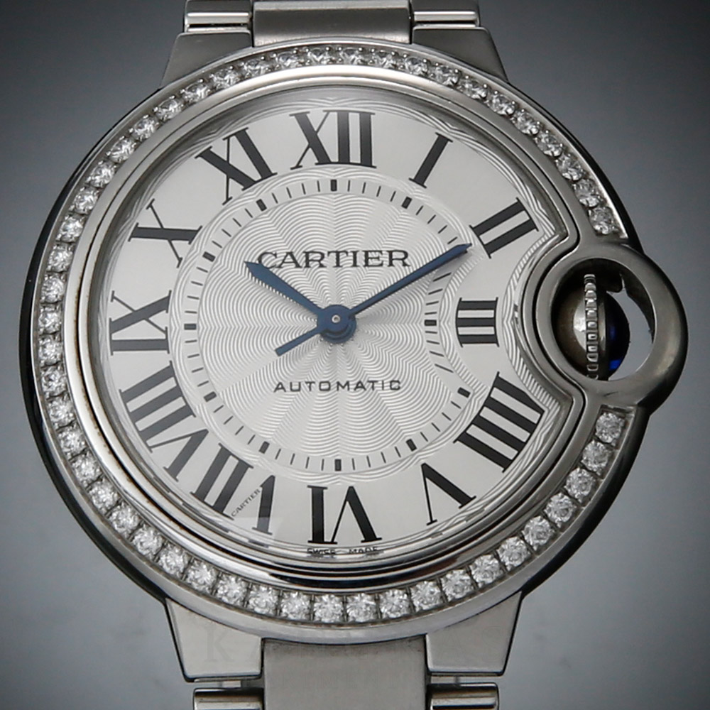 CARTIER(USED)까르띠에 발롱블루 33 스틸 오토매틱 다이아 베젤