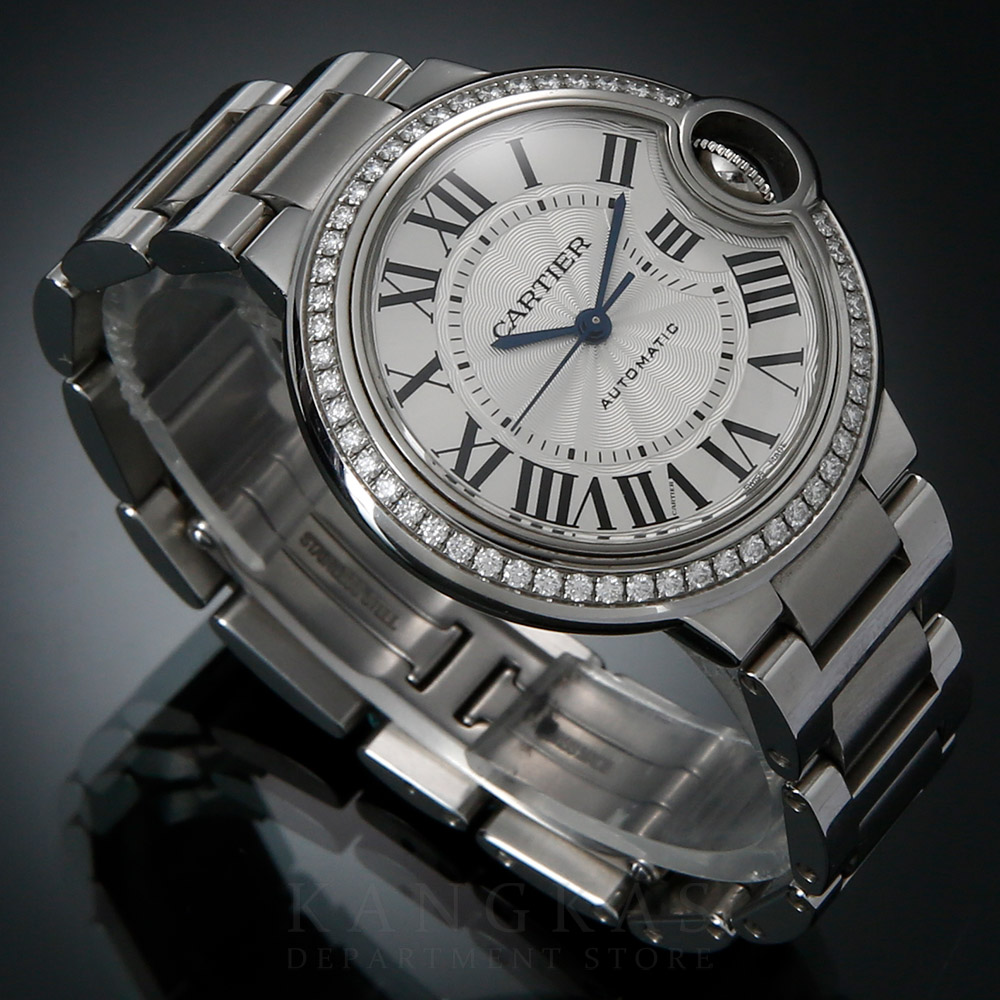 CARTIER(USED)까르띠에 발롱블루 33 스틸 오토매틱 다이아 베젤