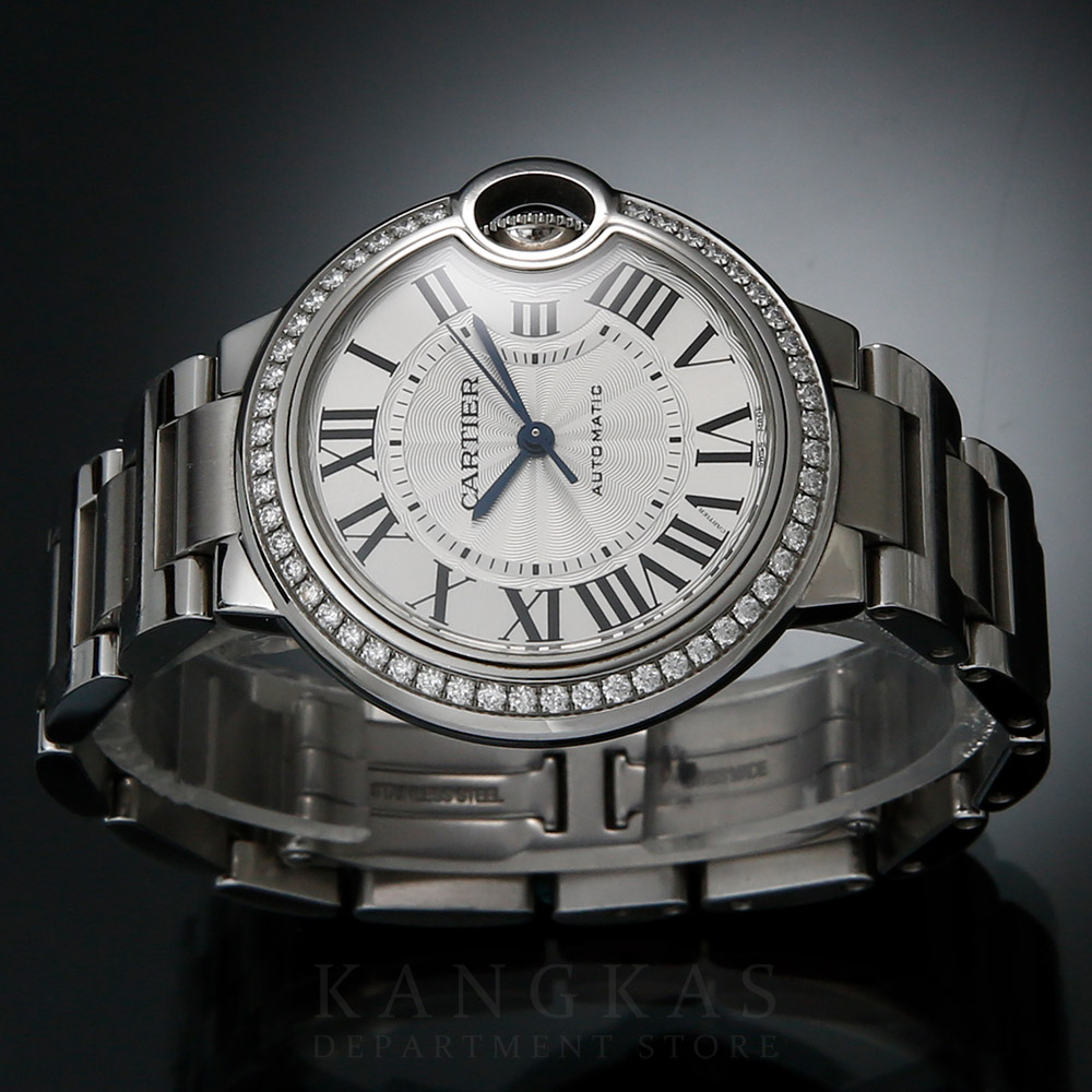 CARTIER(USED)까르띠에 발롱블루 33 스틸 오토매틱 다이아 베젤