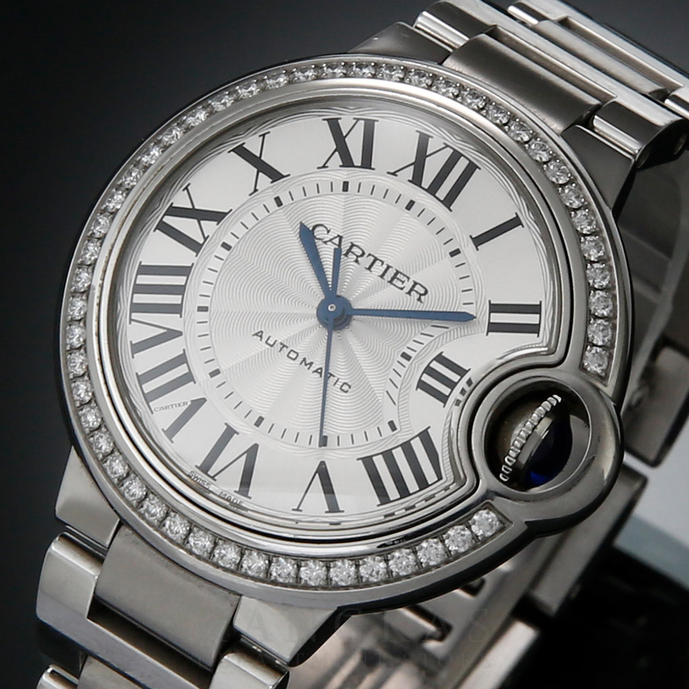 CARTIER(USED)까르띠에 발롱블루 33 스틸 오토매틱 다이아 베젤