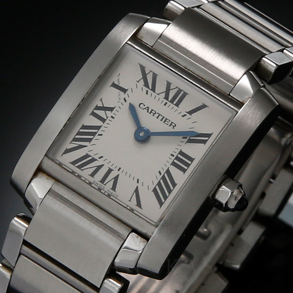 CARTIER(USED)까르띠에 탱크 프랑세즈 스틸 스몰